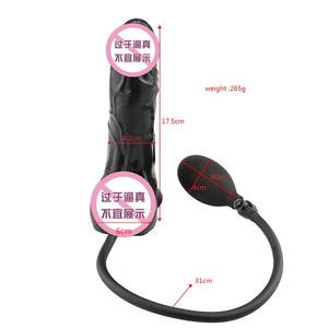 Populaire Goedkope Mannen Masturbatie Dildo Seksspeeltje Pvc Opblaasbare Dildo Met Pomp - Product Image 3