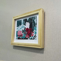 Dekorasi Rumah Modern Bingkai Foto Kayu Pinus Solid Shadow Box