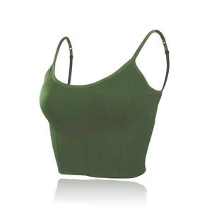 Beau soutien-gorge arrière en forme de U enveloppé dans la poitrine et portant le bas gilet de sport Triangle détachable à haute élasticité - Product Image 2