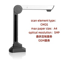 Scanner de documents portable ELOAM S500P 5MP haute vitesse A4 USB gris avec reconnaissance OCR et SDK en stock