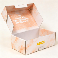 Boîtes d'expédition postales personnalisées écologiques avec logo imprimé en quatre couleurs pour perruques et parfums