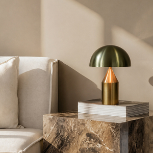 Simple Metal Mushroom Bedside Lamp Dome Shade Table <b>Light</b> For Sofa Side <b>Decoration</b> - Product Image 5