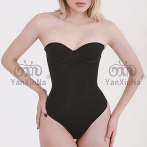 Soutien-gorge rembourré sans couture pour la récupération amincissante et la mise en forme du corps, combinaison pour le dos réglable, string sans manches à lacets dans le dos, meilleur choix - Product Image 1