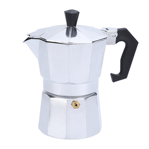 Moka Pot Classique Grande Capacité pour Cafetière Italienne, 3 Tasses d'Espresso, en Aluminium Argenté avec Couvercle - Product Image 5