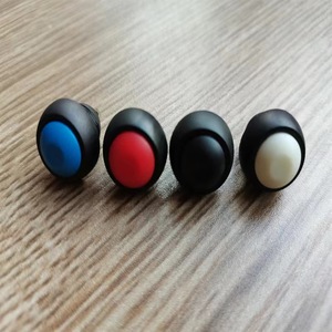 12mm Red Mushroom Head Emergency Stop <b>Push</b> <b>Button</b> <b>Switch</b> Black Plastic Self-locking <b>Push</b> <b>Button</b> <b>Switch</b> - Product Image 4