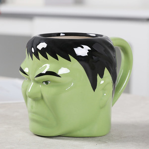 Taza de Cerámica de los Vengadores, Taza de Café de Superman, <span class=keywords><strong>Thor</strong></span>, Iron Man, Spider-Man <span class=keywords><strong>y</strong></span> Batman, con Diseño de Héroes, Sin Tapa - Product Image 3