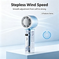 Ventilateur portable à semi-conducteurs 3000 mAh, nouvelle arrivée, rechargeable, affichage numérique, 100 vitesses, ventilateur à glace portable pour l'extérieur