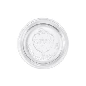 Tapas de vidrio redondas Weck de 80 mm para recipientes de almacenamiento de alimentos, paquete de 30 - Product Image 1