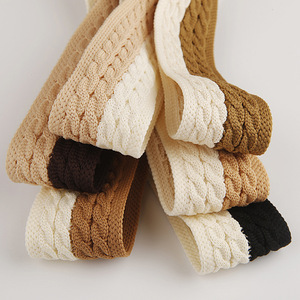 Tejido personalizado de <span class=keywords><strong>dos</strong></span> colores <span class=keywords><strong>con</strong></span> ropa, sombrero, zapatos, flor, lazo decorativo, accesorios para el cabello Diy, Material de horquilla, banda trenzada - Product Image 3