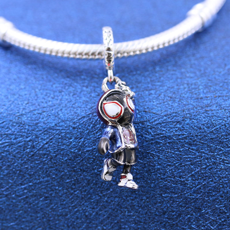 Multicolor spider-man pendant