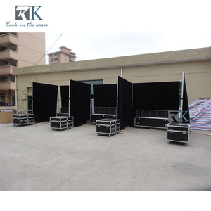 Système de drapage en aluminium avec logo personnalisé, avec flight cases et barres transversales télescopiques - Product Image 2