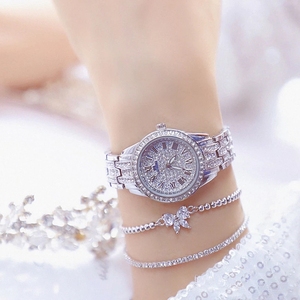 Montre à quartz pour femme BS Bee Sister 1501 Elegance Golden, vente flash, bracelet en acier inoxydable, étanche, affichage analogique, montre-bracelet décontractée - Product Image 5