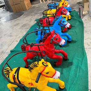 เครื่องเล่นม้าหมุนไฟฟ้าสำหรับเด็ก อุปกรณ์สนามเด็กเล่นกลางแจ้ง มินิคารูเซลสำหรับเด็ก - Product Image 4