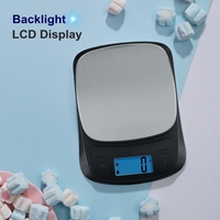 Balanza De Cocina Balance électronique en acier inoxydable, balances intelligentes de 5kg/1g, balance de cuisine numérique pour aliments, Camry
