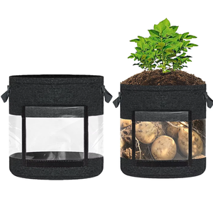 Sacs de culture en tissu de 3 à 7 gallons pour plantes - Pots en tissu réutilisables pour <span class=keywords><strong>le</strong></span> jardinage en pot, les légumes, les herbes et la culture de champignons - Product Image 1