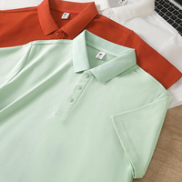 Chemise en coton-polyester respirante et à séchage rapide pour l'été Manches courtes Logo personnalisé T-shirt polo pour homme