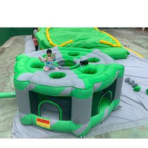 Petit jeu de taupe gonflable en PVC de 4.3m pour 7 personnes jeu de jardin ou de fête populaire avec ventilateur intégré - Product Image 1