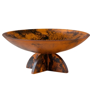 Handmade <b>Retro</b> Resin Serving Bowl <b>Decorative</b> Round Dish for Home Wedding Holiday - Product Image 1