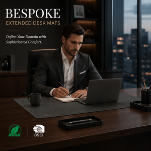 Tapis d'écriture de bureau en cuir recyclé multifonctionnel double face personnalisé tapis de <span class=keywords><strong>souris</strong></span> de bureau en cuir artificiel imperméable - Product Image 3