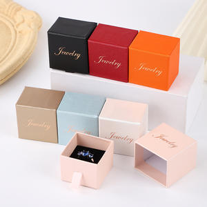 Custom <strong>Mini</strong> Caja Joyeria Earring Rings Necklace <strong>Drawer</strong> Box Cardboard <strong>Drawer</strong> Sliding Box Jewelry Packaging Box - Product Image 1