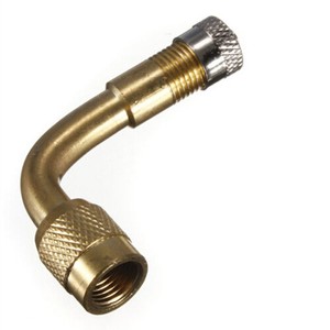 1Pcs Della Bicicletta Auto Moto Pneumatico In Ottone Valvola di 90 Gradi di Estensione Tubo Della Valvola In Metallo Asta di Prolunga Gonfiabile Ugello Tubo di Prolunga - Product Image 5