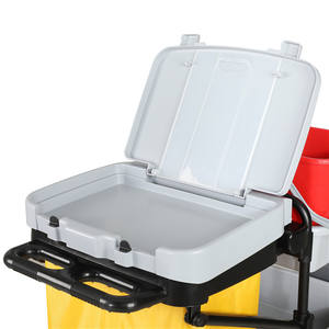 Chariot de service multifonctionnel Baiyun Cleaning Hotel AF08173, chariot de rangement, chariot de concierge - Product Image 6