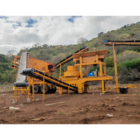 Precio de Fábrica, Trituradora de Mandíbulas Móvil, Planta de Trituración de Piedra, Conjunto Completo Portátil para Triturar Roca y Oro, 200tph, Rusia