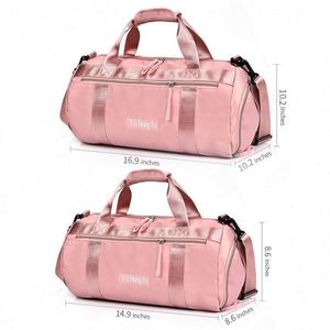 Nuevas Bolsas de Viaje Personalizadas para Gimnasio, Bolsa Impermeable Rosa para Hombre y Mujer, Equipaje de Viaje, Bolsa Deportiva - Product Image 5