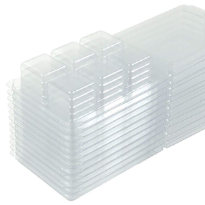 White/Black/Clear/Frosted 78 grams candle capacity clamshell wax melt packaging plasPlastic Blister Wax Melt Clamshell Packaging