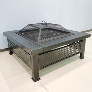 Hot Sale 4 in 1 Muti-Fuctional <b>Fire</b> <b>Pit</b> <b>Table</b> <b>Outdoor</b> Patio Yard Garden Metal <b>Fire</b> <b>Pit</b> with BBQ Grill Chicken Roast Rack <b>Fire</b> B - Product Image 5