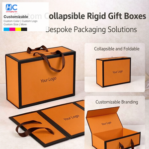 Foldable Rigid Cardboard <b>Magnetic</b> <b>Gift</b> <b>Box</b> For Luxury Handbag Premium Custom Packaging Wholesale Supplier - Product Image 1