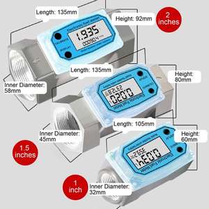 Цифровой турбинный расходомер высокой точности IP65 для воды и дизеля турбинный расходомер - Product Image 2