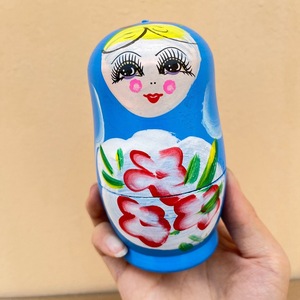 Poupées gigognes russes pour enfants, poupée Matryoshka, 10 pièces, en bois fait main, 30-50 cm - Product Image 4