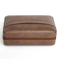 Estuche de Viaje Portátil de Cuero PU para Cigarros, Set de Regalo de Accesorios de Lujo para Cigarros, Venta al por Mayor de Fábrica