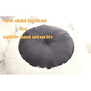Manufacturer Wholesale <b>pink</b> Luxury Donut Round Plush <b>Dog</b> Pet Cat Bed - Product Image 2