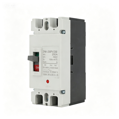 DC MCCB 2P Molded Case Circuit Breaker 250A for Industrial Use in Solar System Battery Storage