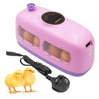 Incubateur d'œufs de poulet et de pigeon multicolore pour 8 œufs, en forme de petit train, couveuse automatique pour volailles