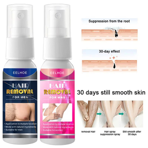 Spray dépilatoire rapide en 2 minutes, inhibiteur de repousse des poils indolore, pour jambes, bras, aisselles, épilation permanente pour femmes et hommes, soin réparateur - Product Image 1