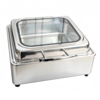 Ensemble de réchauds de style arabe, équipement de buffet en acier inoxydable, chauffe-plats professionnels pour événements de restauration