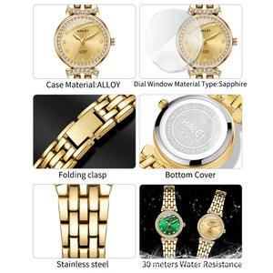 スターラダー 5011L ゴールド腕時計 レディース、ファッションクォーツ腕時計 レディース、防水腕時計 デザイナー腕時計 有名ブランド - Product Image 3