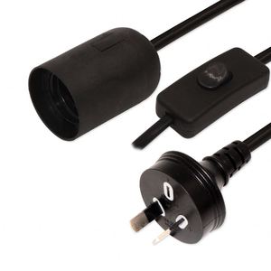 E27 Bóng Đèn Bóng Đèn Ổ Cắm Úc AC Cắm Dây Điện <span class=keywords><strong>Adapter</strong></span> Với Off On Chuyển Đổi - Product Image 2