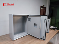 Boîte de distribution en métal EControl |   Boîtier verrouillable classé IP65, revêtement poudré, 300x200x100mm, pour câblage intérieur/extérieur