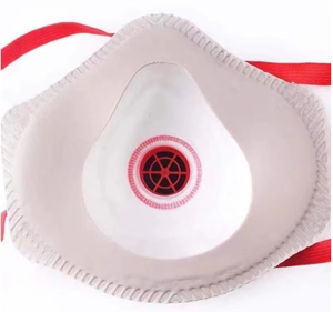 EN Disposable FFP3 Cup-Shape 4-Layer Protective Face Mask Breathing Valve Non-Woven Fabric <b>Foam</b> Nose <b>Pad</b> Respiration Protection - Product Image 2
