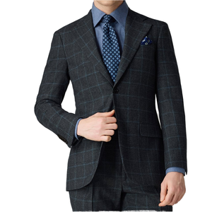 <span class=keywords><strong>Costume</strong></span> en laine 100% pour hommes avec boutons en corne de haute qualité à simple boutonnage sur <span class=keywords><strong>mesure</strong></span> pour hommes - Product Image 1