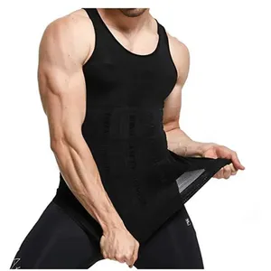 Faja <span class=keywords><strong>de</strong></span> cintura para hombre, corsé moldeador <span class=keywords><strong>de</strong></span> abdomen, camisa <span class=keywords><strong>de</strong></span> compresión, chaleco moldeador <span class=keywords><strong>de</strong></span> cuerpo, adelgazante - Product Image 3