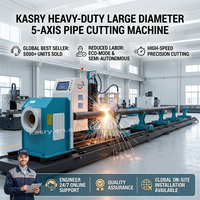 Máquina de Corte de Tubos CNC Automática de Alta Velocidad y Gran Diámetro para Corte en Ángulo de Tubos Cuadrados y Fabricación de Acero Estructural