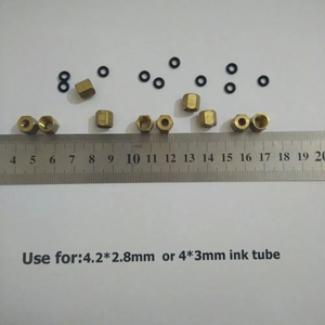 Kupfers ch raube mit O-Ring für Dämpfer tinten rohr <span class=keywords><strong>2</strong></span>*3mm/4*3mm für Dx4 Dx5 Dx7 Jv3 Druckkopf dämpfer Tinten dämpfer mutter Schraube - Product Image 6