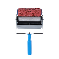 6 pouces outil de peinture murale SF9601 accessoires de réservoir double couleur poignée cadre motif rouleau de peinture rouleau de peinture décoratif