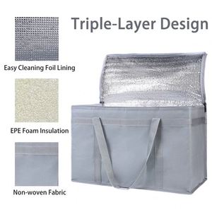 Bolsas de Almacenamiento Reutilizables con Aislamiento Térmico de Triple Capa, Multifuncionales, Plegables con Cierre, para Comestibles - Product Image 2