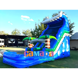 Gran oferta, gran Fiesta infantil de agua de PVC para entretenimiento al aire libre, castillo, tobogán húmedo inflable - Product Image 1